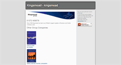 Desktop Screenshot of kingsmead.com